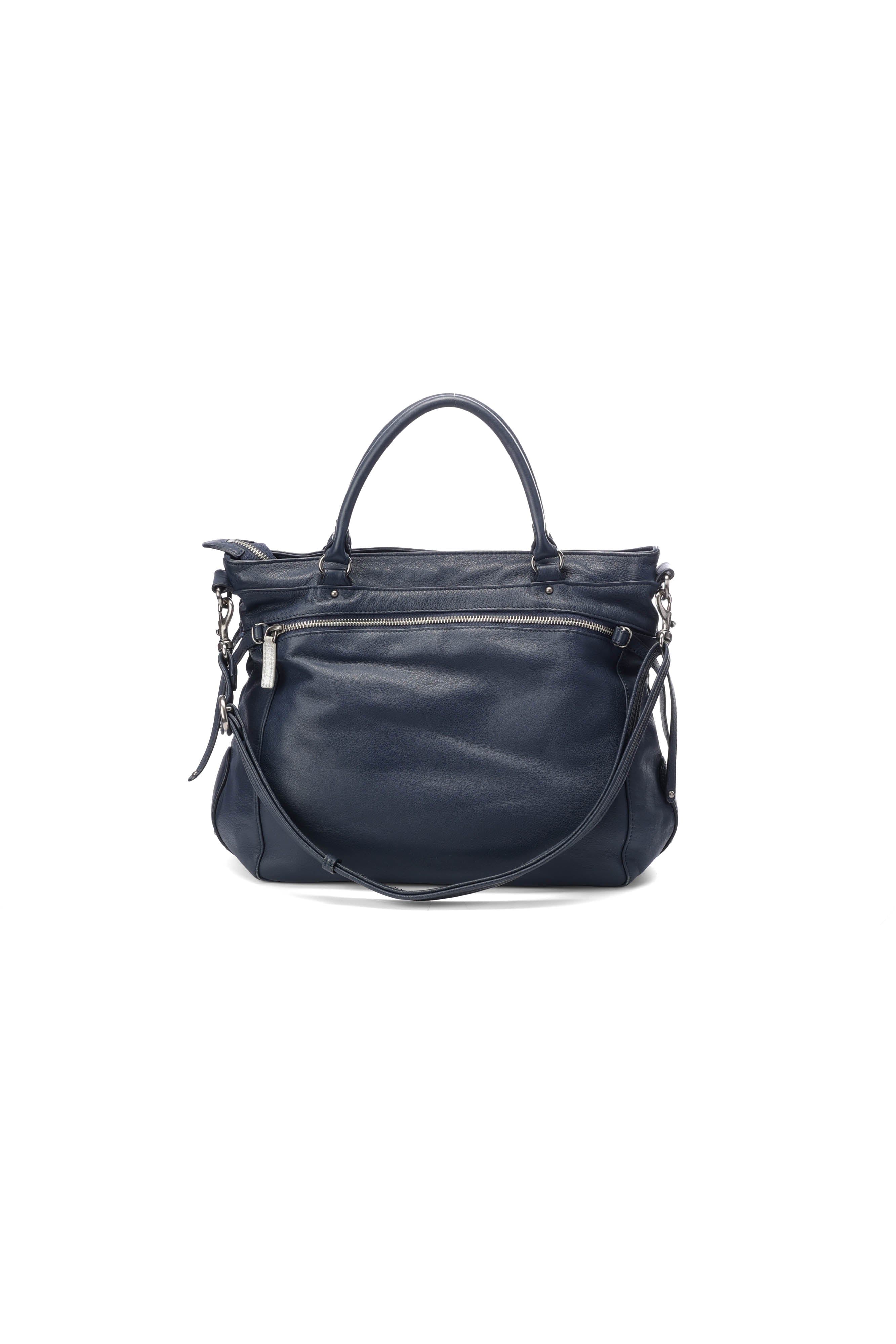 Sac à main bleu foncé Lancaster - seconde main