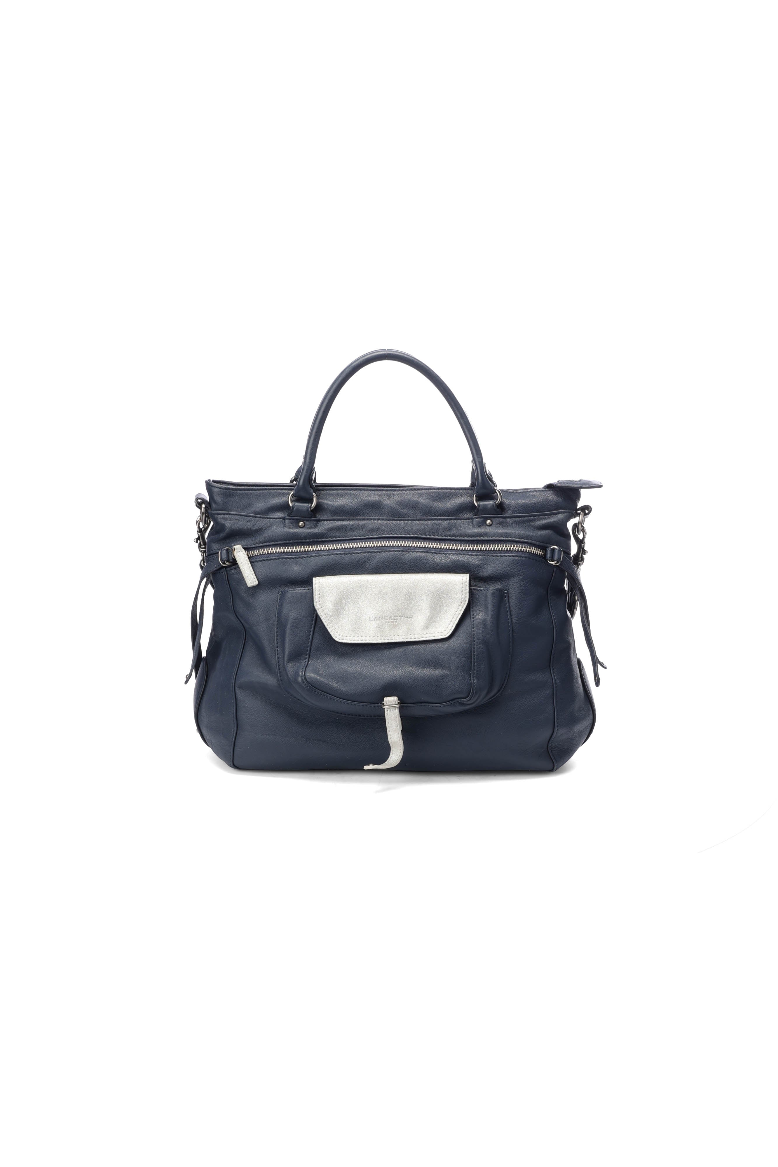 Sac à main bleu foncé Lancaster - seconde main