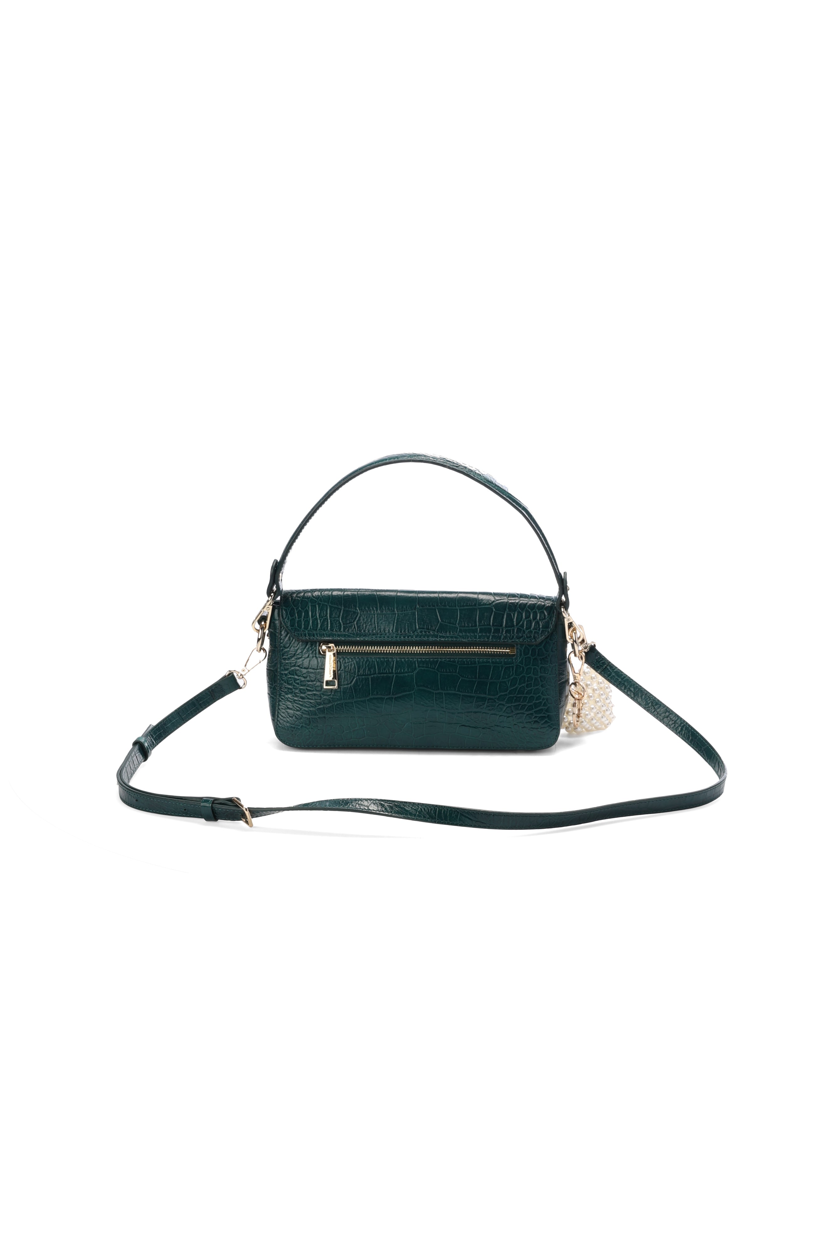 Sac baguette Exotic Croco de Julia Flabat Lancaster - seconde main